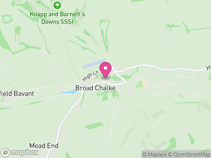 Map of Broad Chalke, Wiltshire