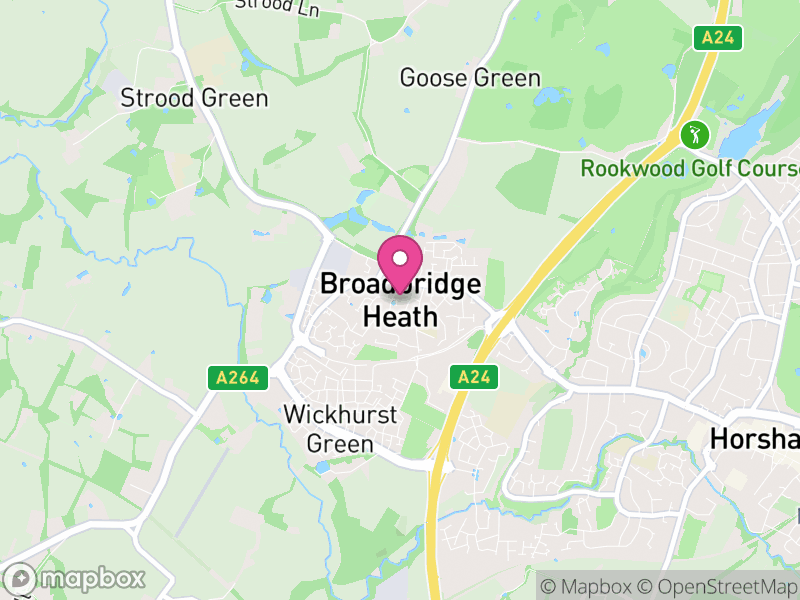 Map of Broadbridge Heath, Horsham