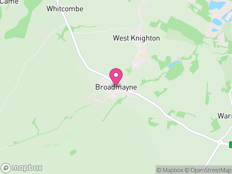 Map of Broadmayne, Dorset