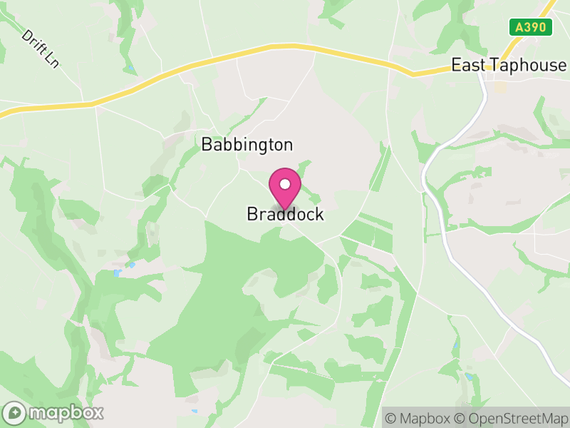 Map of Broadoak, Cornwall