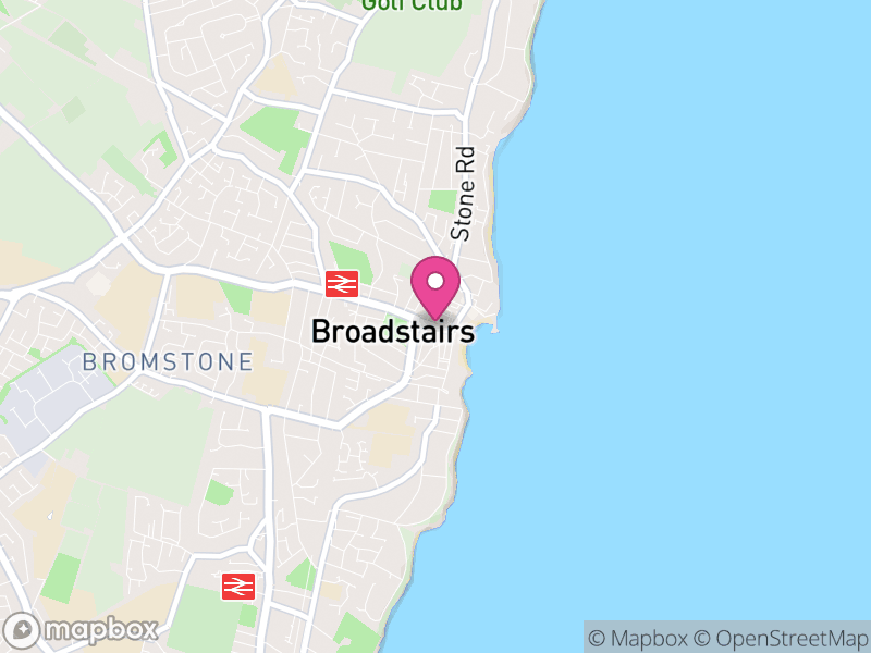 Map of Broadstairs and St Peters, Thanet