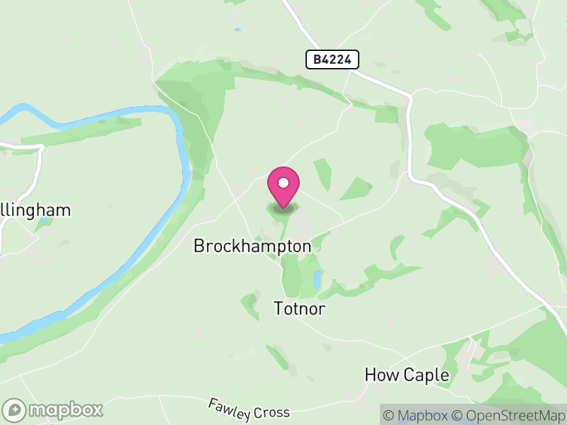 Map of Brockhampton, Herefordshire