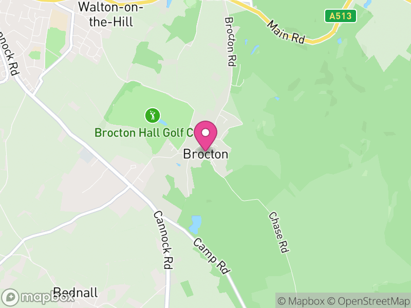 Map of Brocton, Stafford