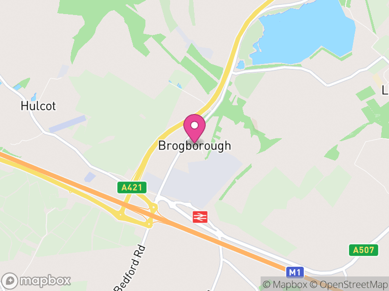 Map of Brogborough, Central Bedfordshire