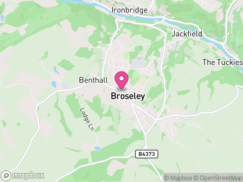 Map of Broseley, England