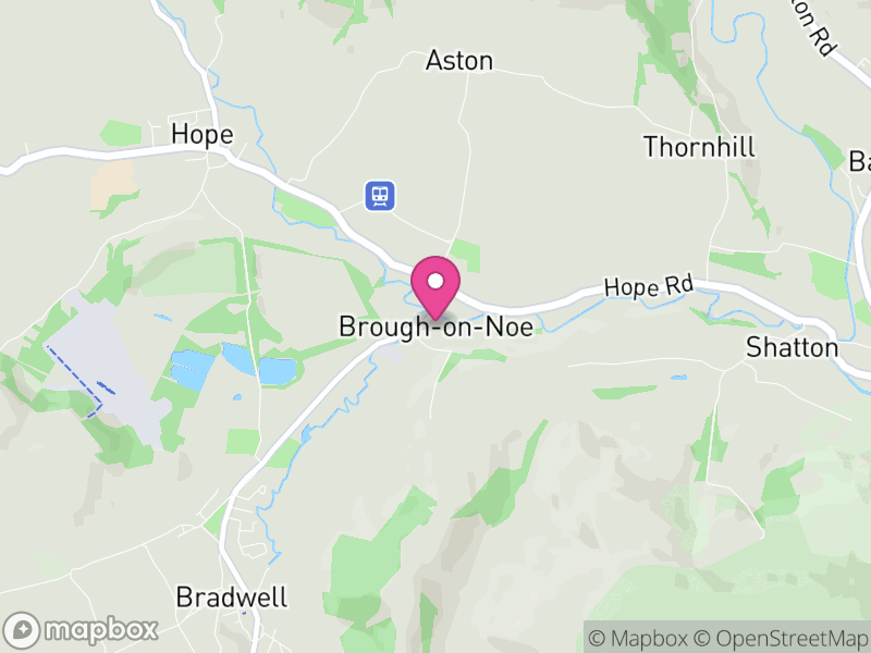 Map of Brough and Shatton, High Peak