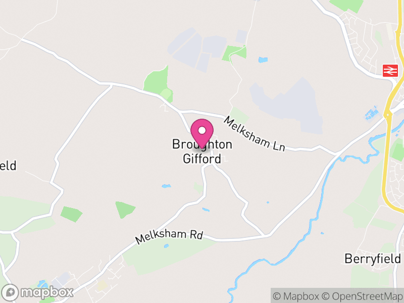 Map of Broughton Gifford, Wiltshire