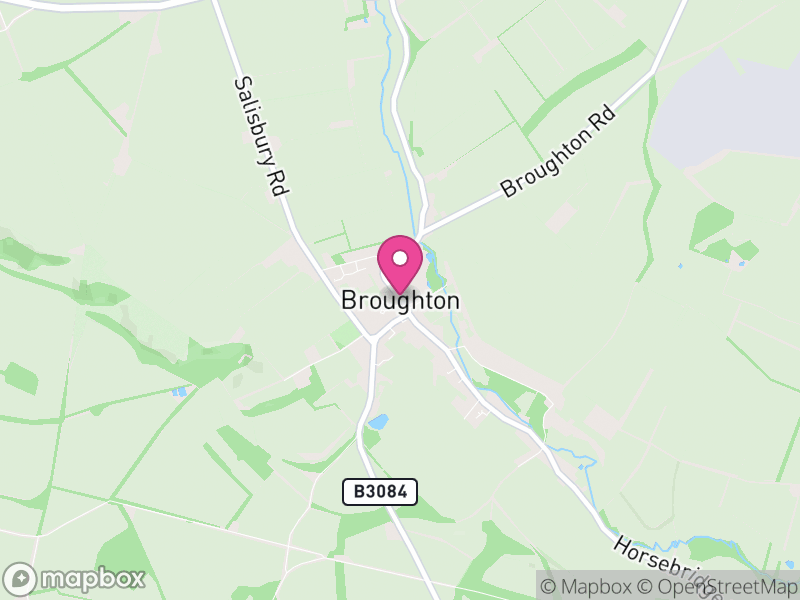 Map of Broughton, Test Valley