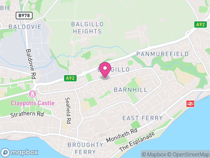 Map of Broughty Ferry, Dundee