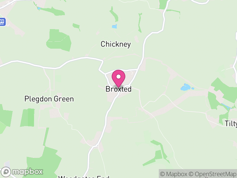 Map of Broxted, Uttlesford