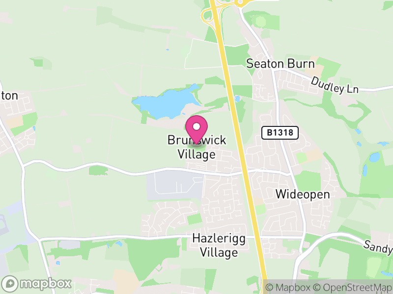 Map of Brunswick, Newcastle