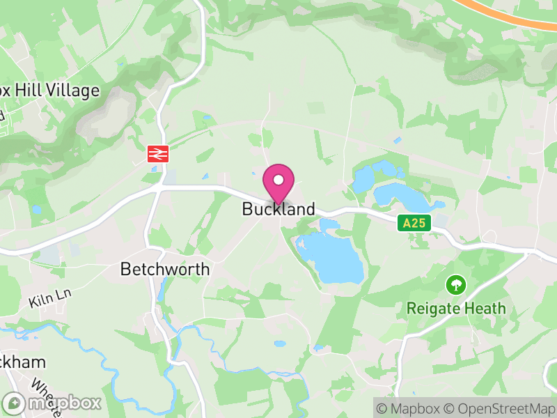 Map of Buckland, Mole Valley