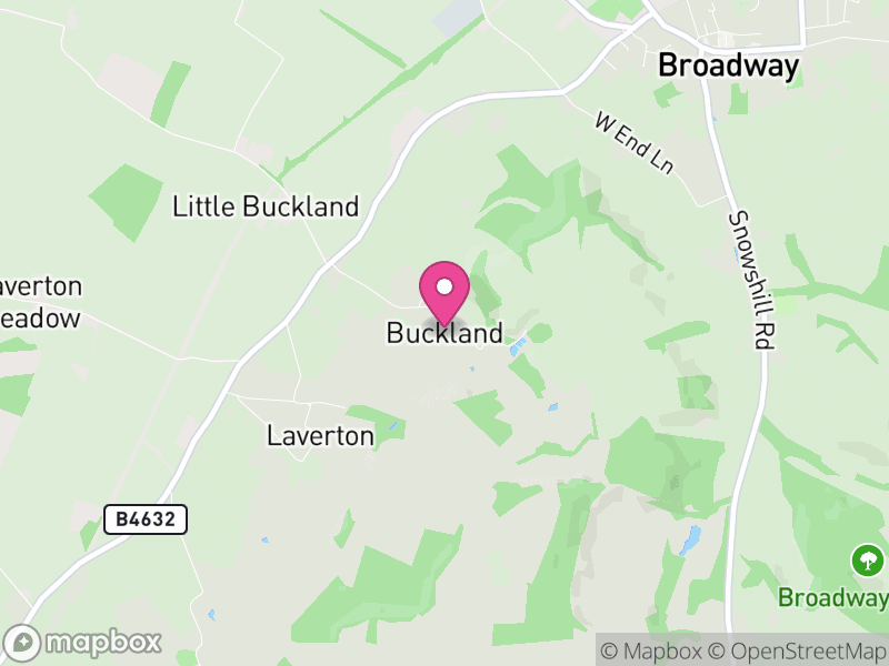 Map of Buckland, Tewkesbury