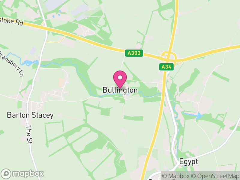 Map of Bullington, Test Valley