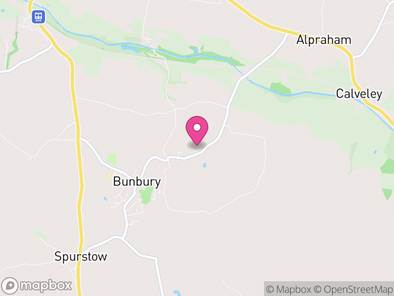 Map of Bunbury, Cheshire East