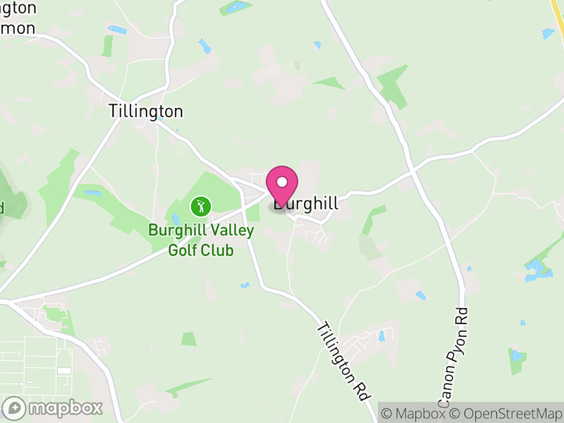 Map of Burghill, Herefordshire