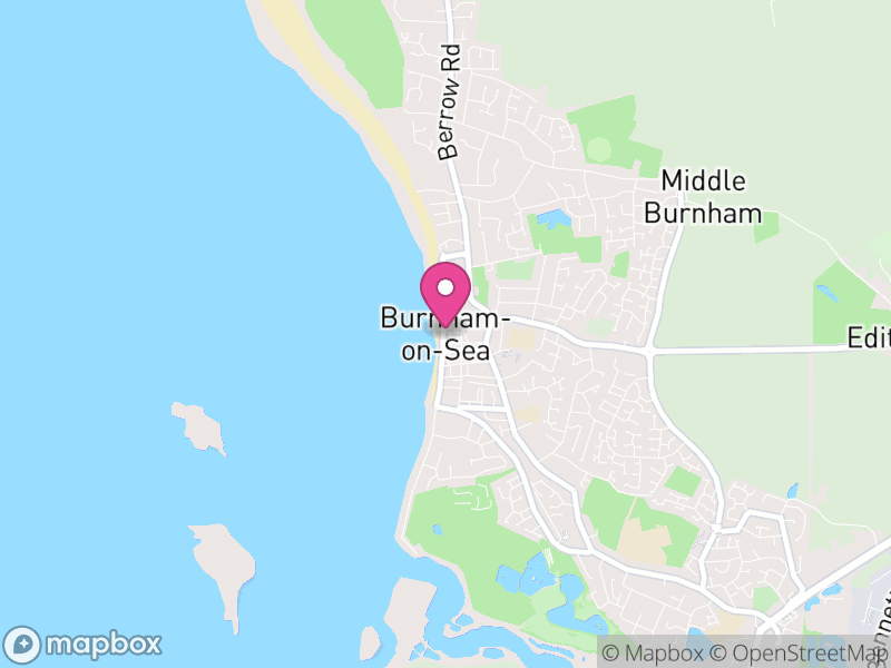 Map of Burnham-on-Sea and Highbridge, Somerset