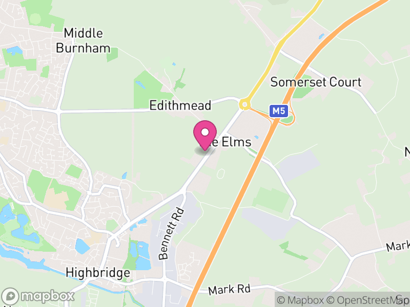 Map of Burnham Without, Somerset