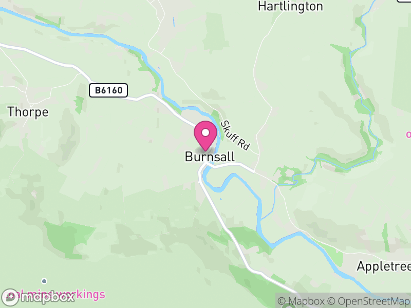 Map of Burnsall, North Yorkshire