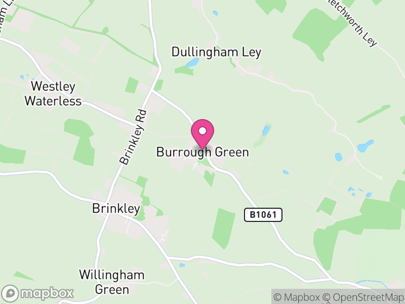 Map of Burrough Green, East Cambridgeshire