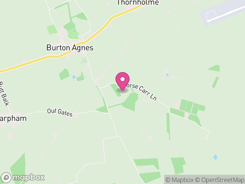 Map of Burton Agnes, East Riding of Yorkshire