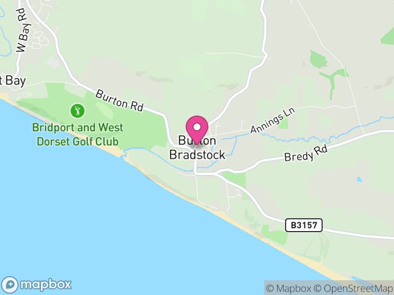 Map of Burton Bradstock, Dorset