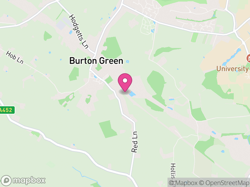 Map of Burton Green, Warwick