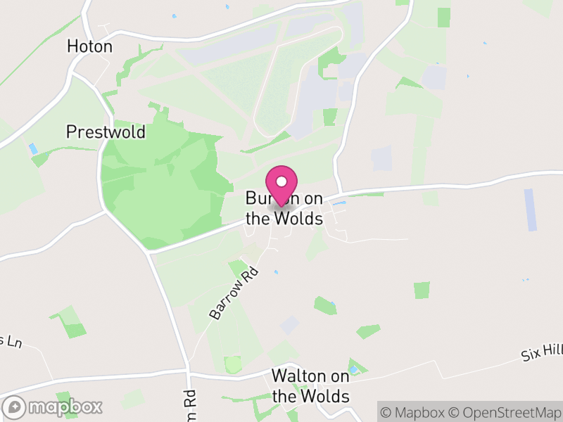 Map of Burton on the Wolds, Charnwood