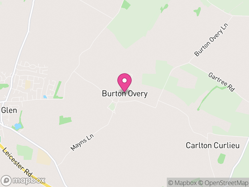 Map of Burton Overy, Harborough