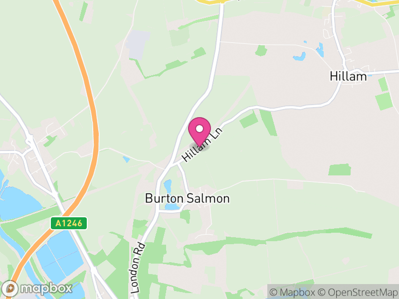 Map of Burton Salmon, North Yorkshire