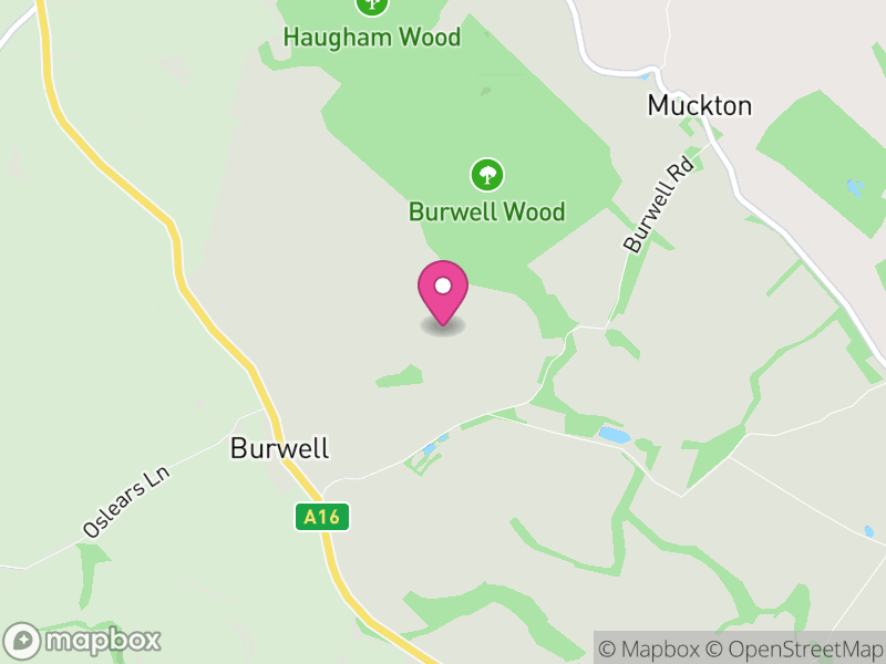 Map of Burwell, East Lindsey