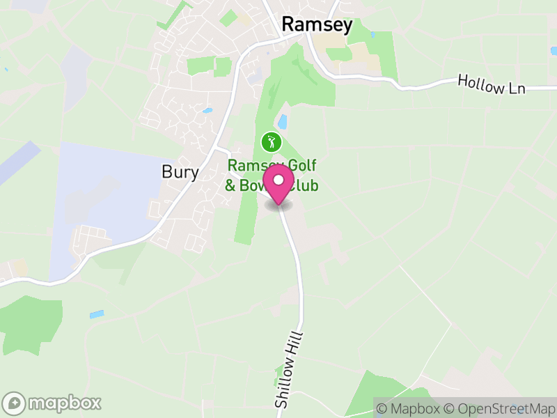 Map of Bury, Huntingdonshire