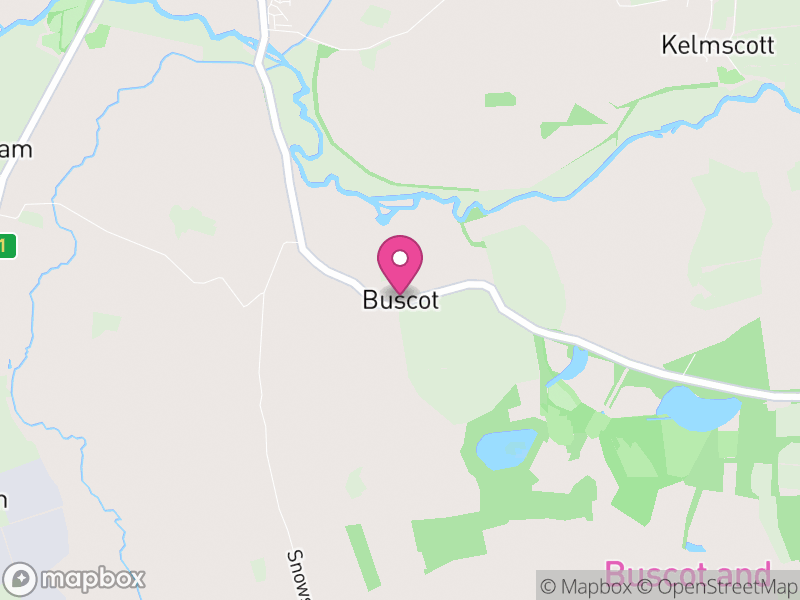 Map of Buscot, Vale of White Horse