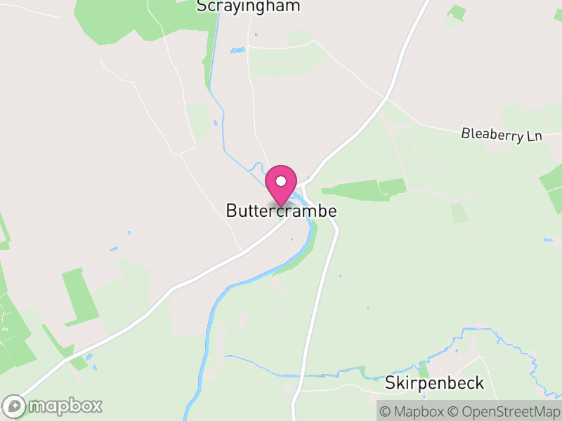 Map of Buttercrambe with Bossall, North Yorkshire