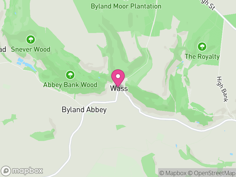 Map of Byland with Wass, North Yorkshire