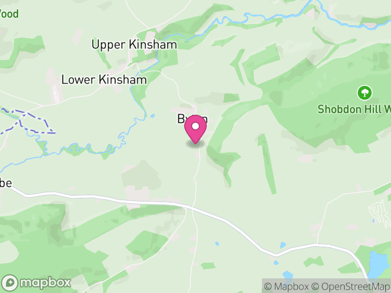 Map of Byton, Herefordshire