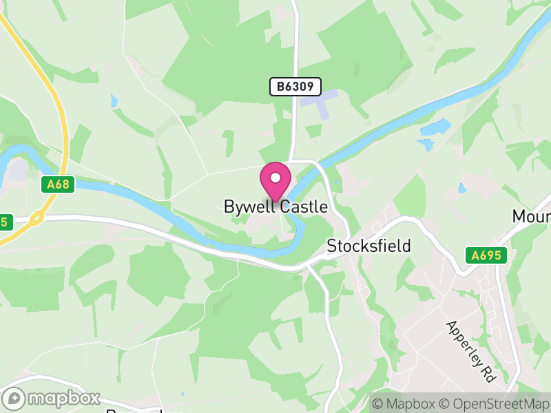 Map of Bywell, Northumberland