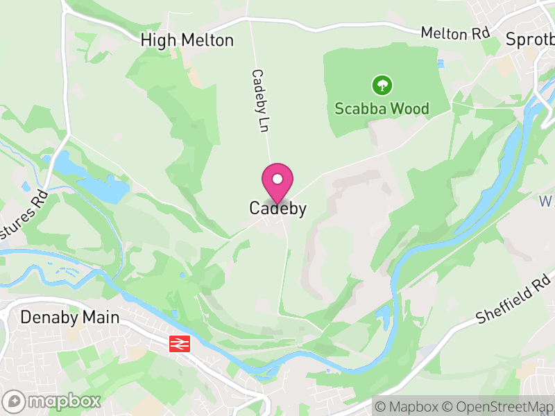 Map of Cadeby, Doncaster