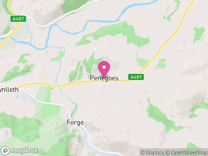 Map of Cadfarch, Powys