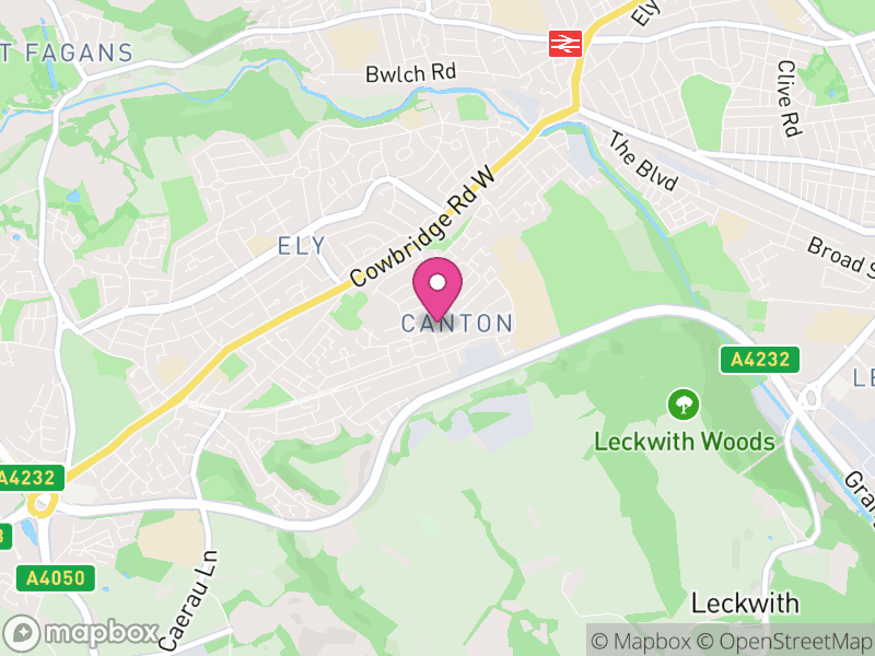 Map of Caerau, Cardiff