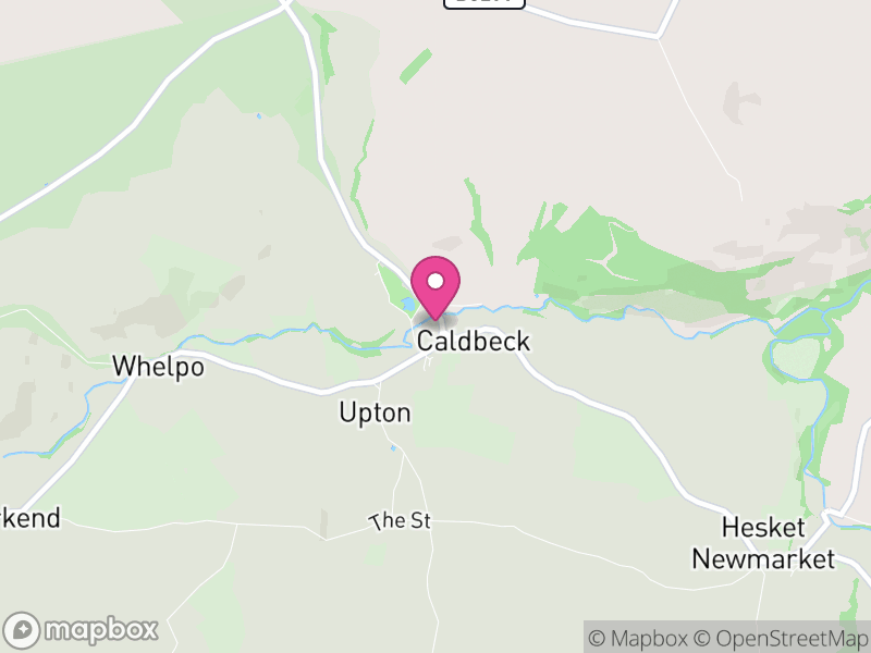 Map of Caldbeck, Cumberland