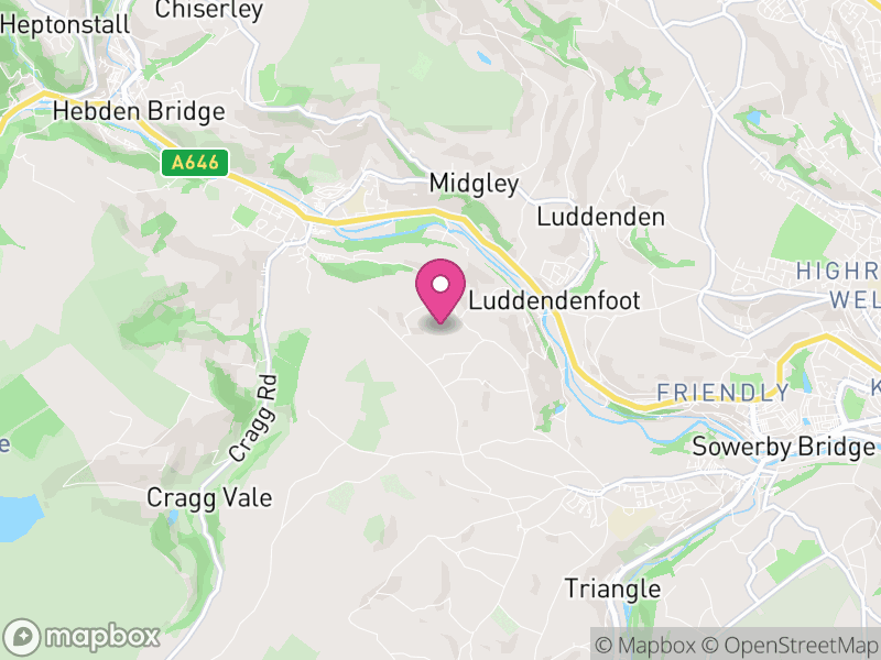 Map of Calderdale, West Yorkshire