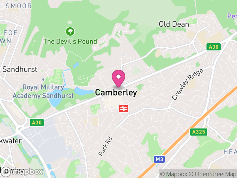 Map of Camberley