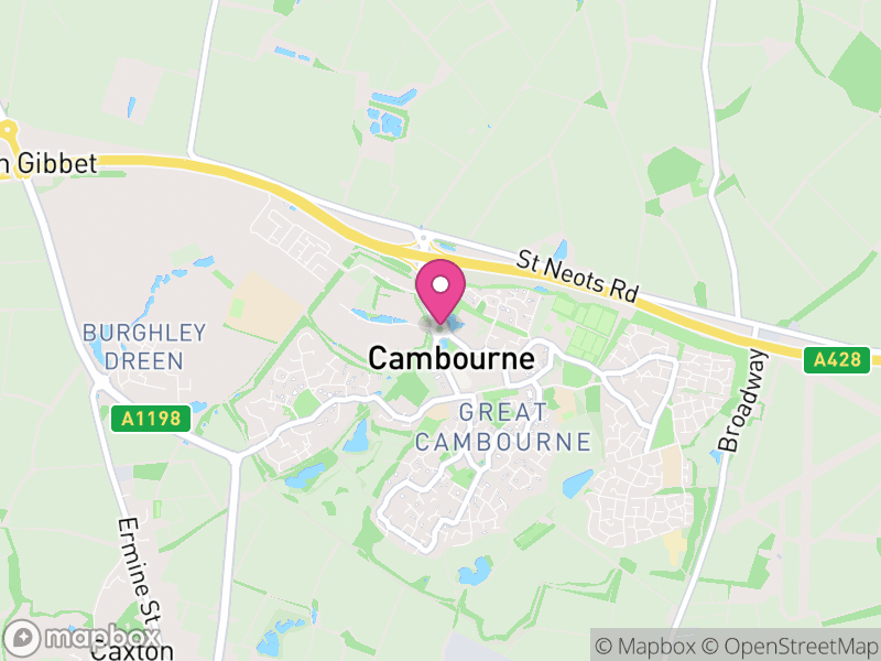 Map of Cambourne, South Cambridgeshire
