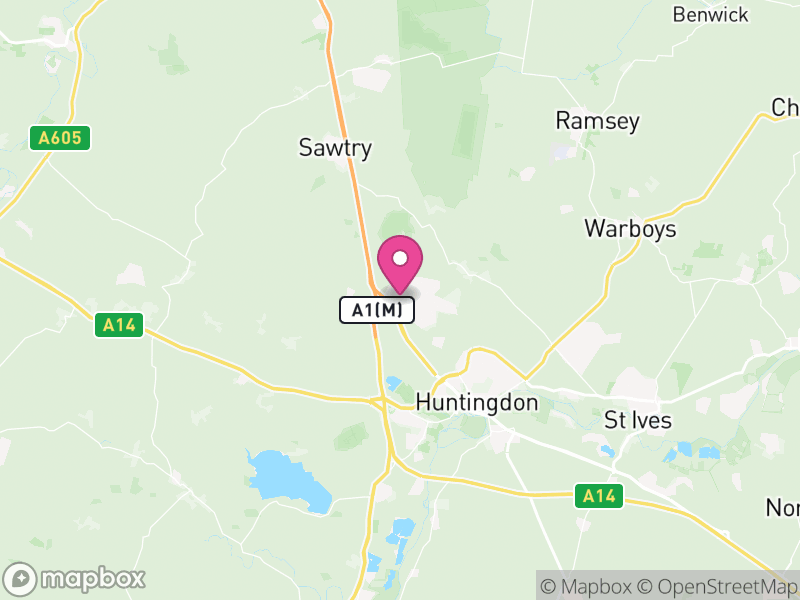 Map of Cambridgeshire, England