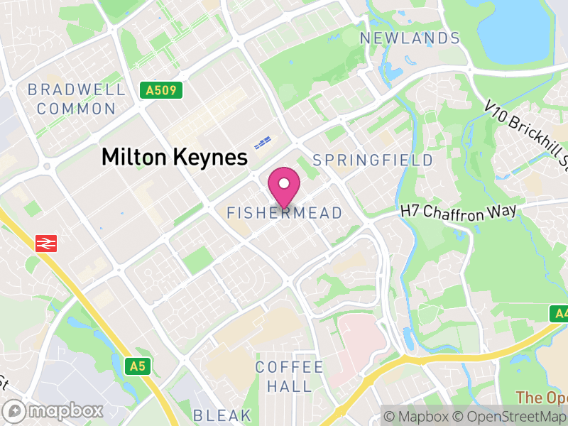 Map of Campbell Park, Milton Keynes