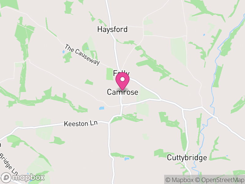 Map of Camrose, Pembrokeshire