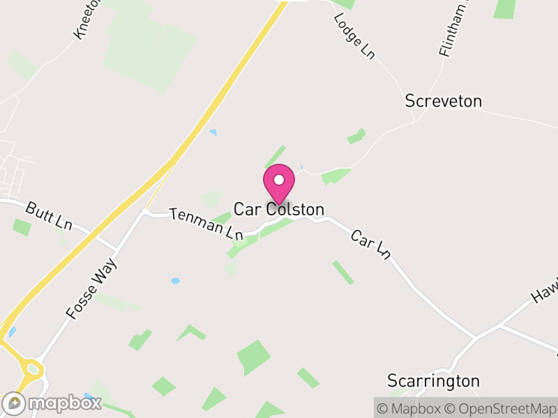 Map of Car Colston, Rushcliffe