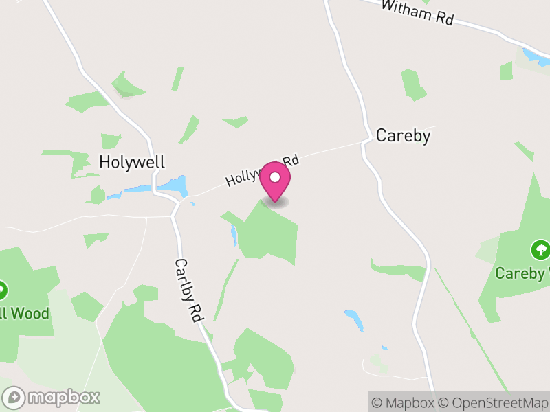 Map of Careby Aunby and Holywell, South Kesteven