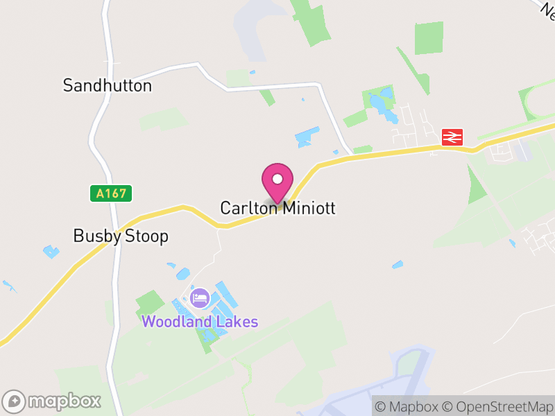 Map of Carlton Miniott, North Yorkshire